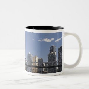 Australien, Queensland, Brisbane, Story Bridge, Zweifarbige Tasse