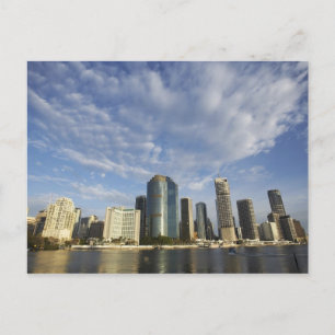Australien, Queensland, Brisbane, Wolkenkratzer un Postkarte