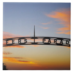Australien, Queensland, Gold Coast, Sonnenaufgang, Fliese