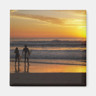 Australien, Queensland, Gold Coast, Surfer bei Magnet