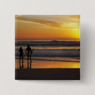 Australien, Queensland, Goldküste, Surfer Button