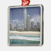 Australien, Queensland, Goldküste, Surfer Silbernes Ornament (Links)