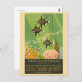 Australien Queensland, Great Barrier Reef Travel Postkarte (Vorne/Hinten)
