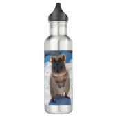 Australien Quokka auf dem Beach Süße Tier Custom Edelstahlflasche (Links)