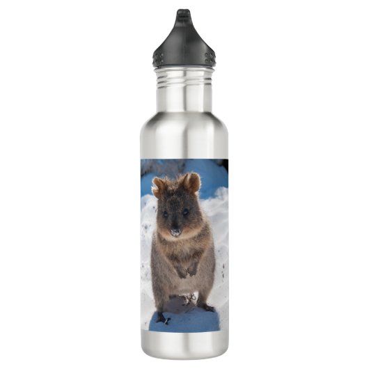 Australien Quokka auf dem Beach Süße Tier Custom Edelstahlflasche (Rechts)