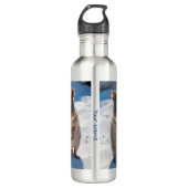 Australien Quokka auf dem Beach Süße Tier Custom Edelstahlflasche (Vorderseite)