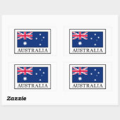 Australien Rechteckiger Aufkleber (Blatt)