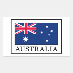 Australien Rechteckiger Aufkleber