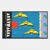 Australien Rechteckiger Aufkleber (Vorderseite)