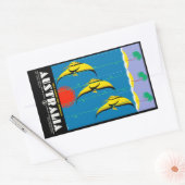 Australien Rechteckiger Aufkleber (Umschlag)