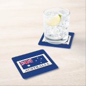 Australien Rechteckiger Pappuntersetzer (Vor Ort)