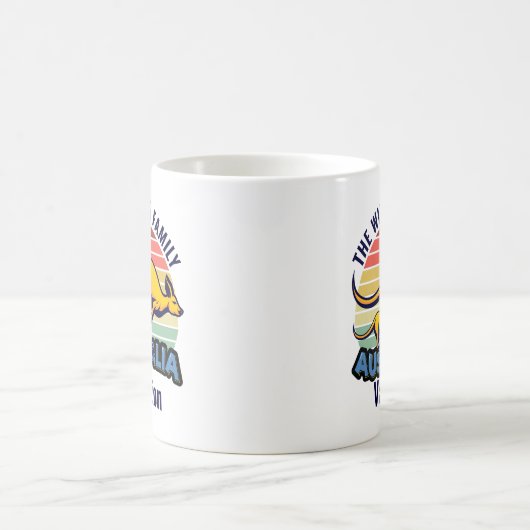 Australien Reise Kangaroo Sunset Custom Keepake Kaffeetasse (Mittel)