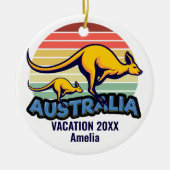 Australien Reise Kangaroo Sunset Souvenir Weihnach Keramik Ornament (Vorne)