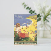 Australien Reise Postkarte (Stehend Vorderseite)