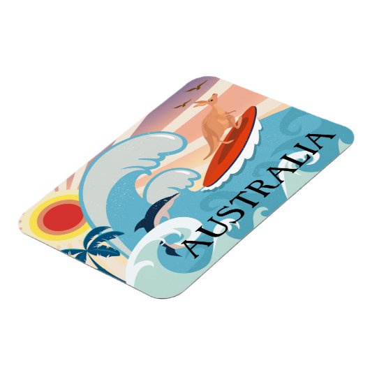 Australien Reisemagnet Magnet (Linke Seite)