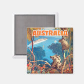Australien Reisemagnet Magnet (Vorderseite/Rückseite)