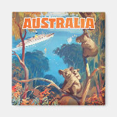 Australien Reisemagnet Magnet (Vorne)