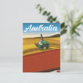 Australien Reisen Cartoon Postkarte (Stehend Vorderseite)