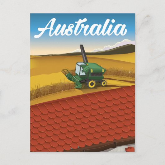 Australien Reisen Cartoon Postkarte (Vorderseite)