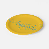 Australien: Reisepapierplatte Pappteller (Schrägansicht)