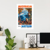 Australien Reiseplakat Australische Kunst Matson Poster (Heimbüro)