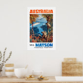 Australien Reiseplakat Australische Kunst Matson Poster (Küche)