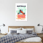 Australien Reiseplakat Leinwanddruck (Insitu (Schlafzimmer))