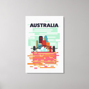 Australien Reiseplakat Leinwanddruck