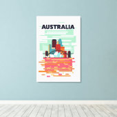Australien Reiseplakat Leinwanddruck (Insitu (Holzboden))