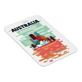 Australien Reiseplakat Magnet (Rechte Seite)