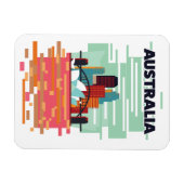 Australien Reiseplakat Magnet (Horizontal)