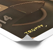 Australien Reiseplakat Percy Trompf Kunstprint Poster (Ecke)