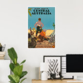 Australien Reiseplakat Percy Trompf Kunstprint Poster (Heimbüro)