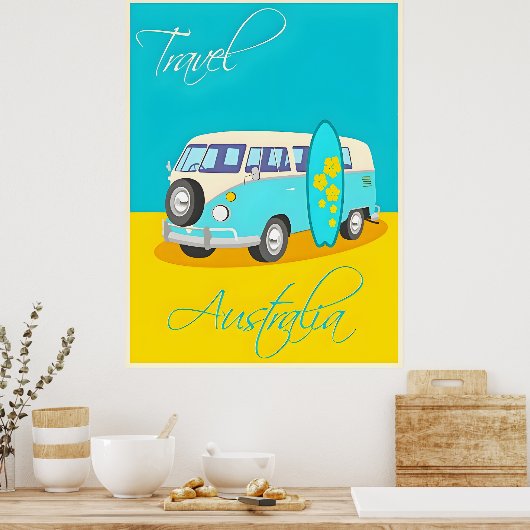 Australien Reiseplakat Poster (Küche)