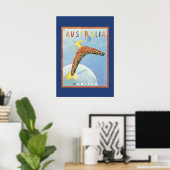 Australien Reiseplakat Poster (Heimbüro)