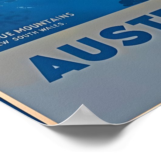 Australien Reiseplakat Poster (Ecke)