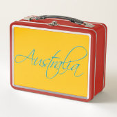 Australien: Reisestift Metall Brotdose (Vorderseite)
