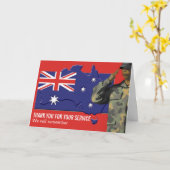 Australien REMEMBRANCE TAG Streitkräfte Karte (Gelbe Blume)