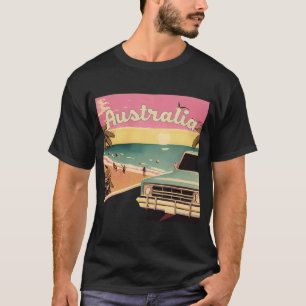 Australien Retro Beach Vacation Graphics Australie T-Shirt