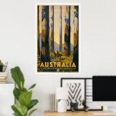 Australien Retro Travel Poster (Heimbüro)