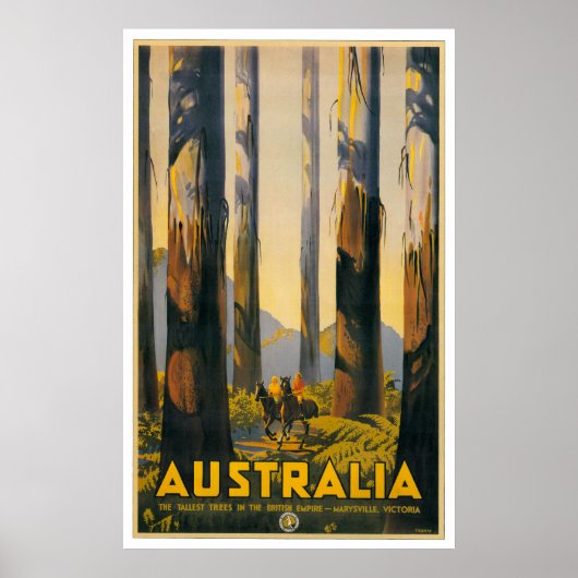 Australien Retro Travel Poster (Vorne)