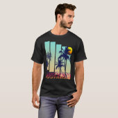 Australien Retro Vintag Style Palm Tree T-Shirt (Vorne ganz)