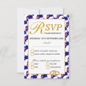 AUSTRALIEN - RSVP-Antwortkarte für Hochzeiten RSVP Karte (Vorderseite)