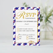 AUSTRALIEN - RSVP-Antwortkarte für Hochzeiten RSVP Karte (Stehend Vorderseite)