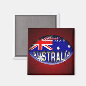 Australien Rugby Ball Magnet (Vorderseite/Rückseite)