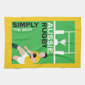 Australien Rugby Player Geschirrtuch (Horizontal)