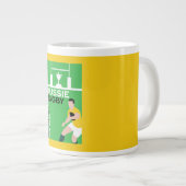 Australien Rugby Player Jumbo-Tasse (Vorderseite Rechts)