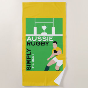 Australien Rugby Player Strandtuch