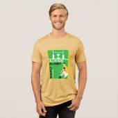 Australien Rugby Player Tri-Blend Shirt (Vorderseite voll)