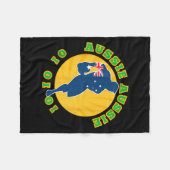 Australien Rugby, Wallabies Aussie Aussie Aussie O Fleecedecke (Vorderseite (Horizontal))